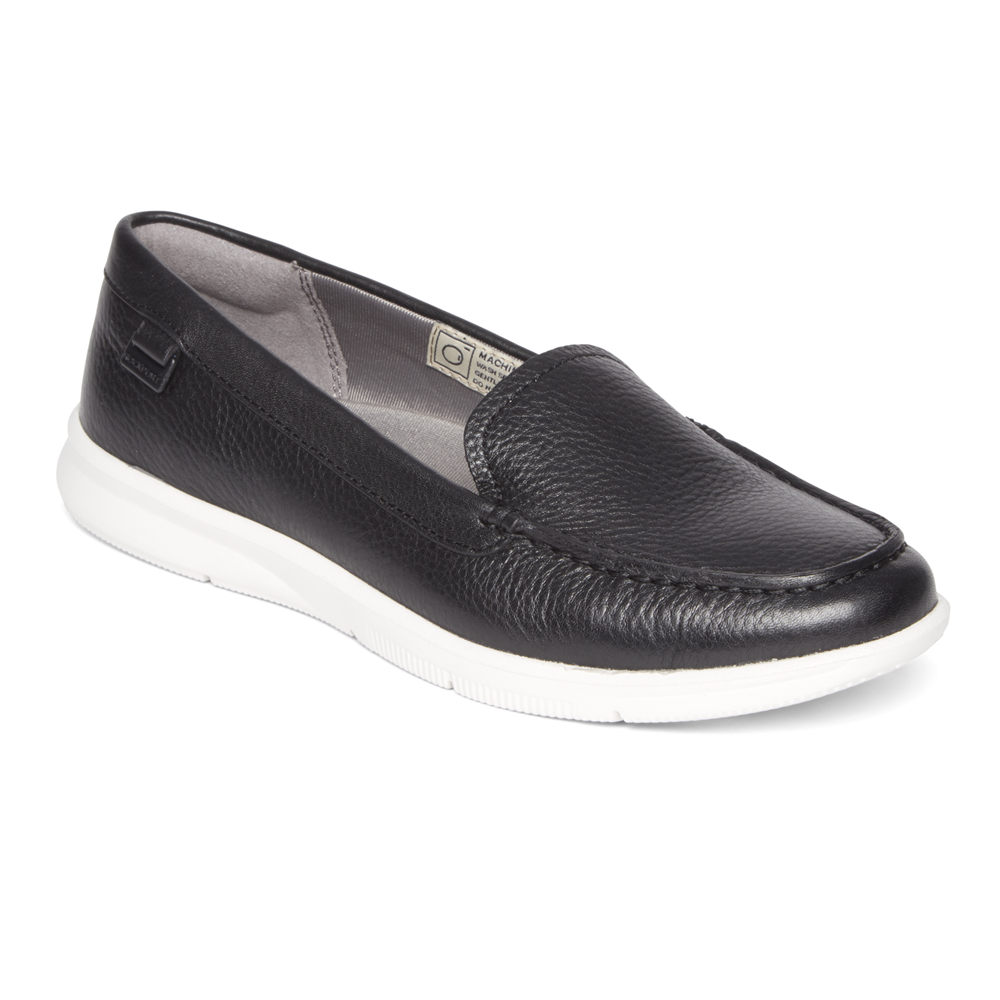 Mocassins Rockport Mulher Pretas - Ayva Washable - 01926SYAV